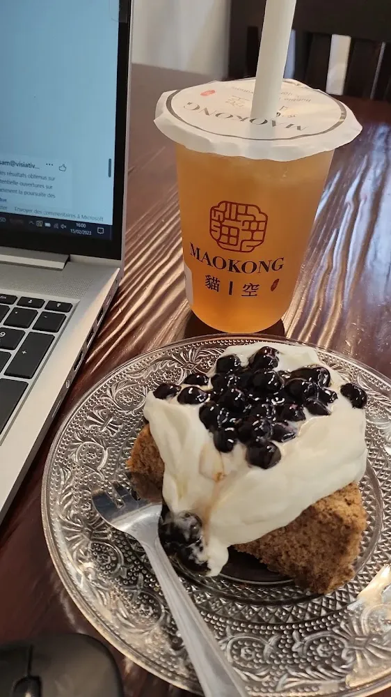 Thé Melon d'hiver Chiffon Cake Earl Grey Avec Perles de Tapioca